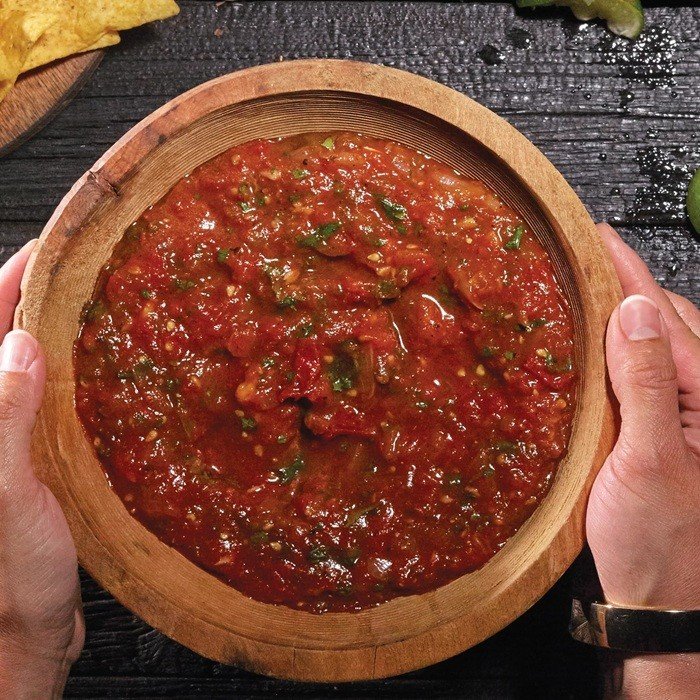 Smoky tomato pepper salsa