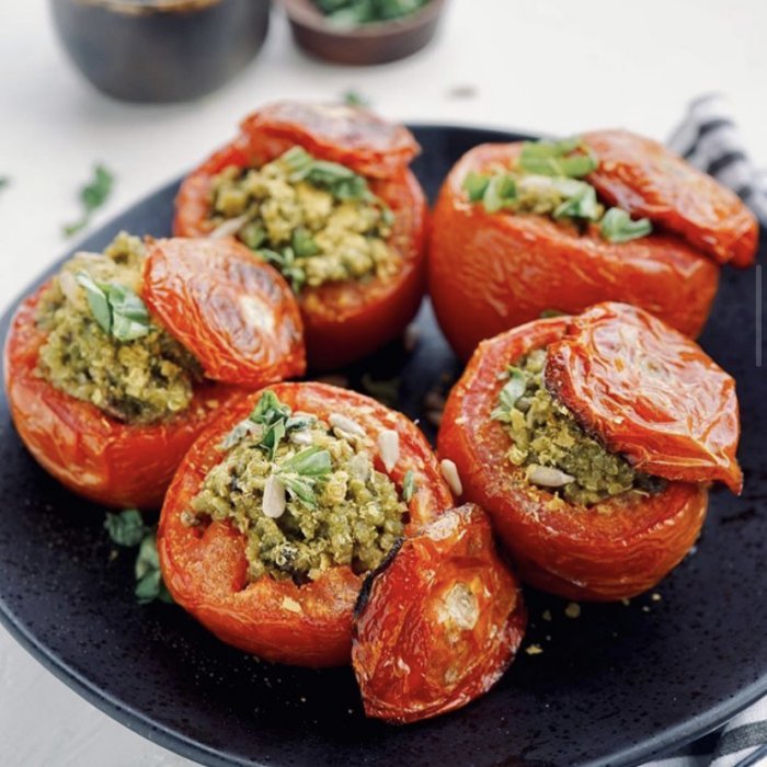 Tomates rellenos de cordero