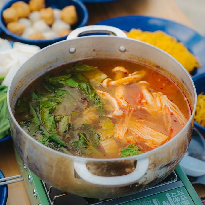 Olla caliente vegetariana al estilo vietnamita