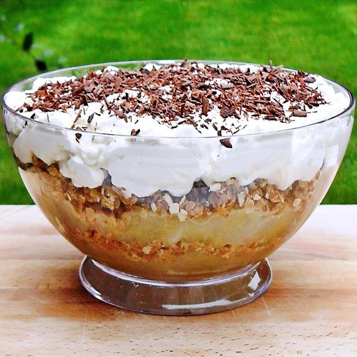 Trifle danés de manzana a la antigua usanza