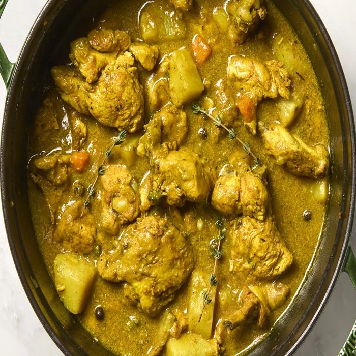 Receta de pollo al curry jamaicano