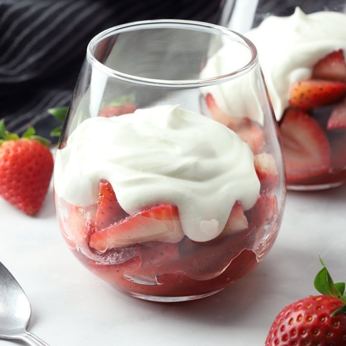 Fresas Romanoff