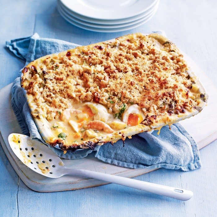 Pastel de tres pescados