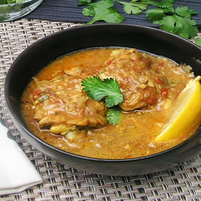 Pollo al coco al estilo venezolano