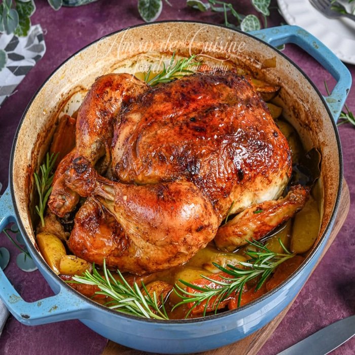 Poulet Roti a l’Algerienne (Algerian Roast Chicken)