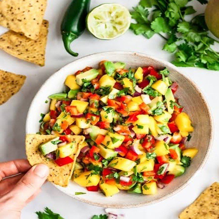 Salsa tropical de mango