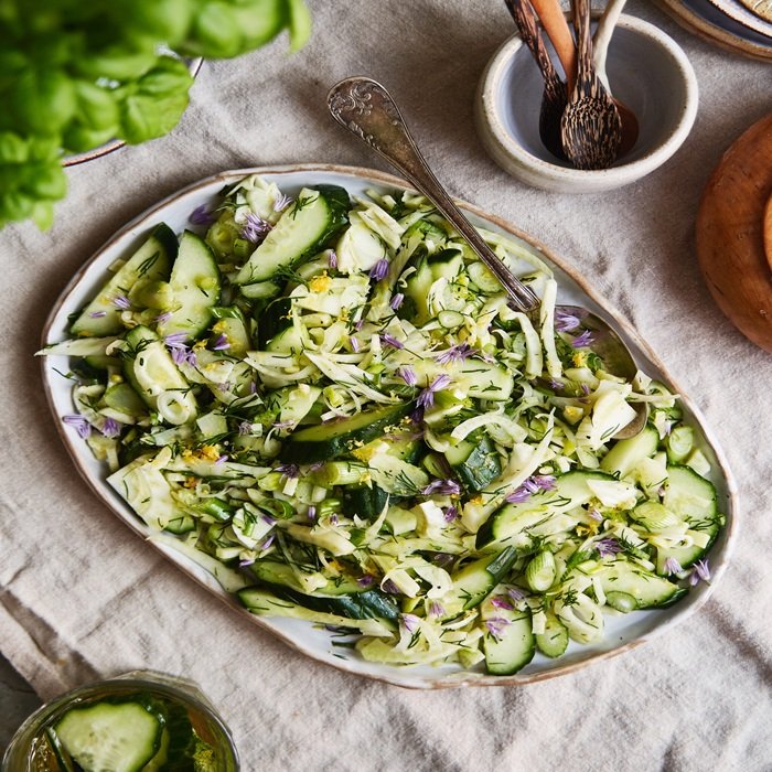 Cucumber & fennel salad