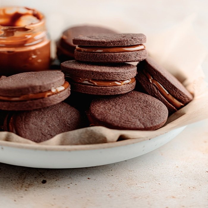 Alfajores de chocolate