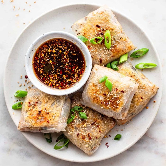 Rice paper dumplings