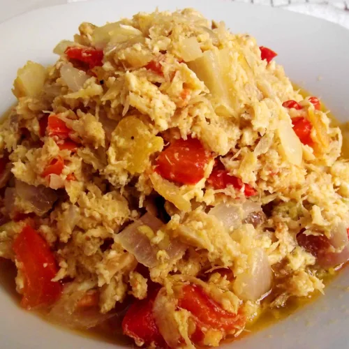 Receta de Bacalao con Huevo
