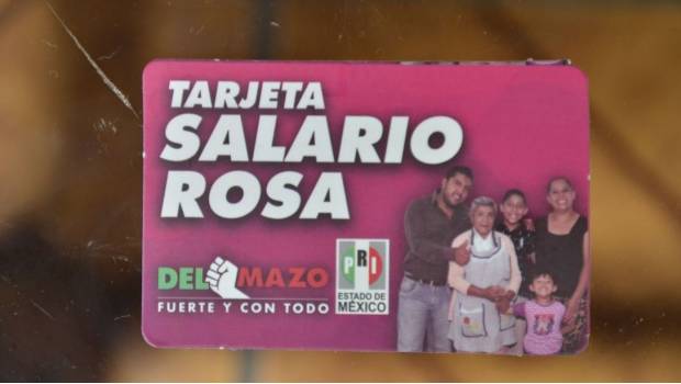Salario rosa tarjeta